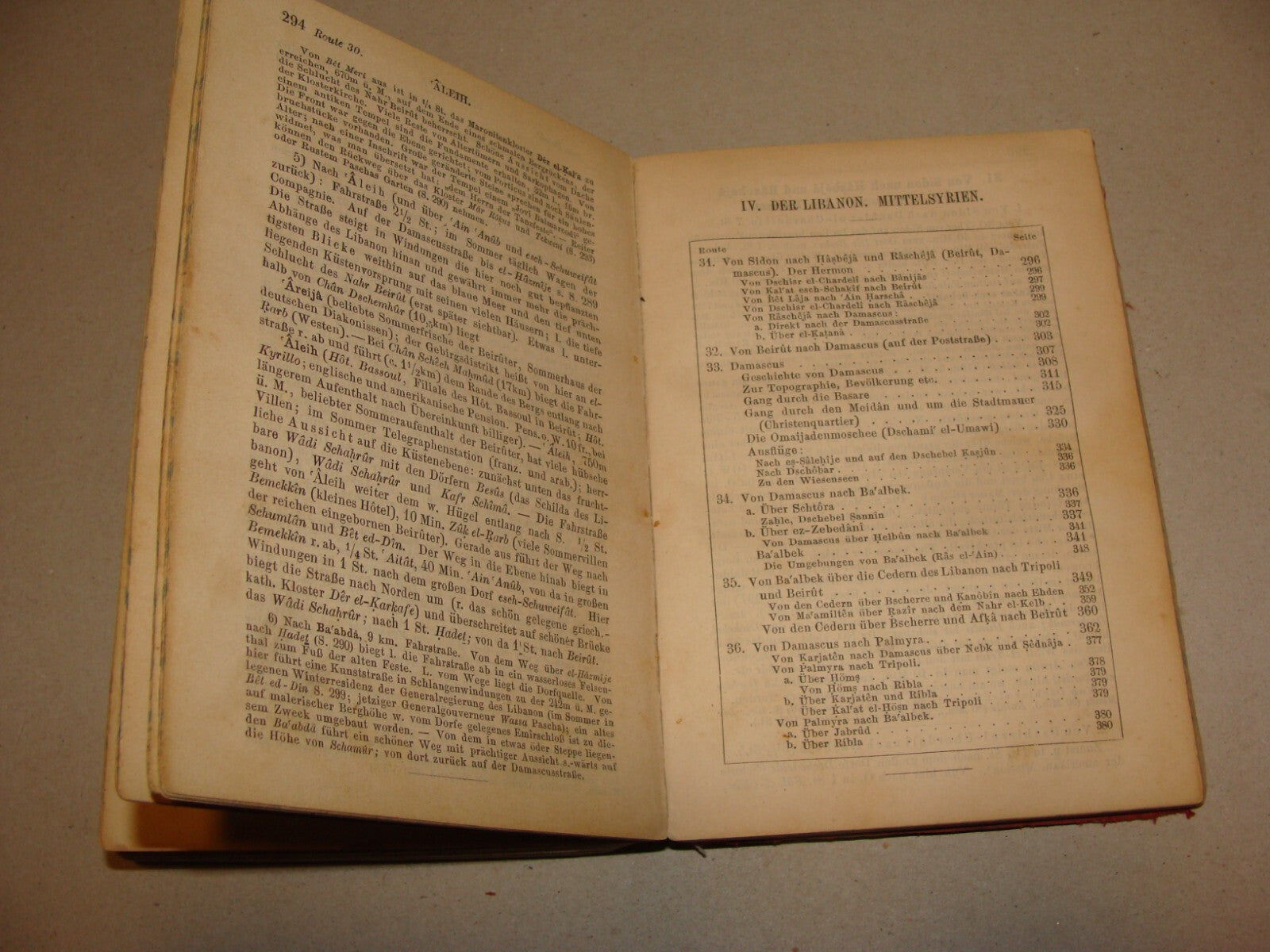 Book Palestine 1891 AND SYRIA Baedeker Travel Map Guide *Condition