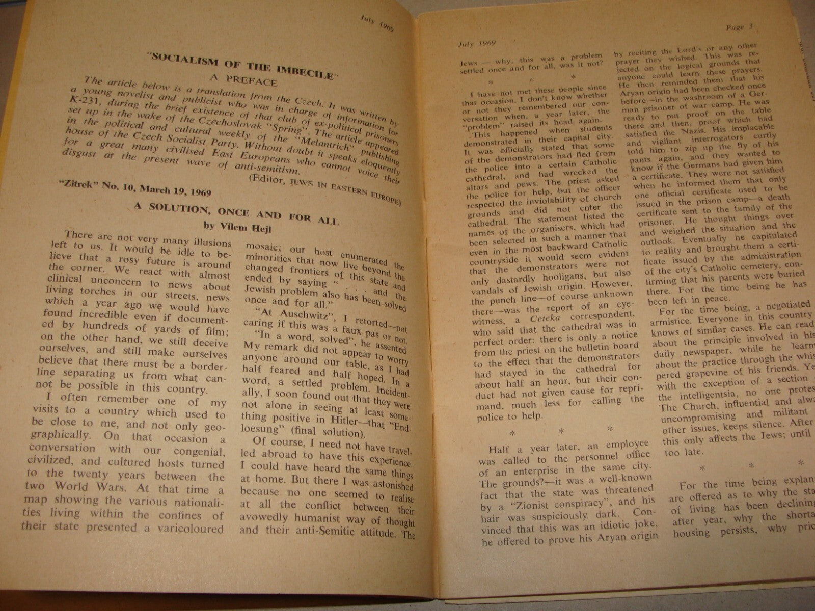 Booklet Jewish Judaica 1969 London Soviet Jews Russia Anti Zionism Antisemitism