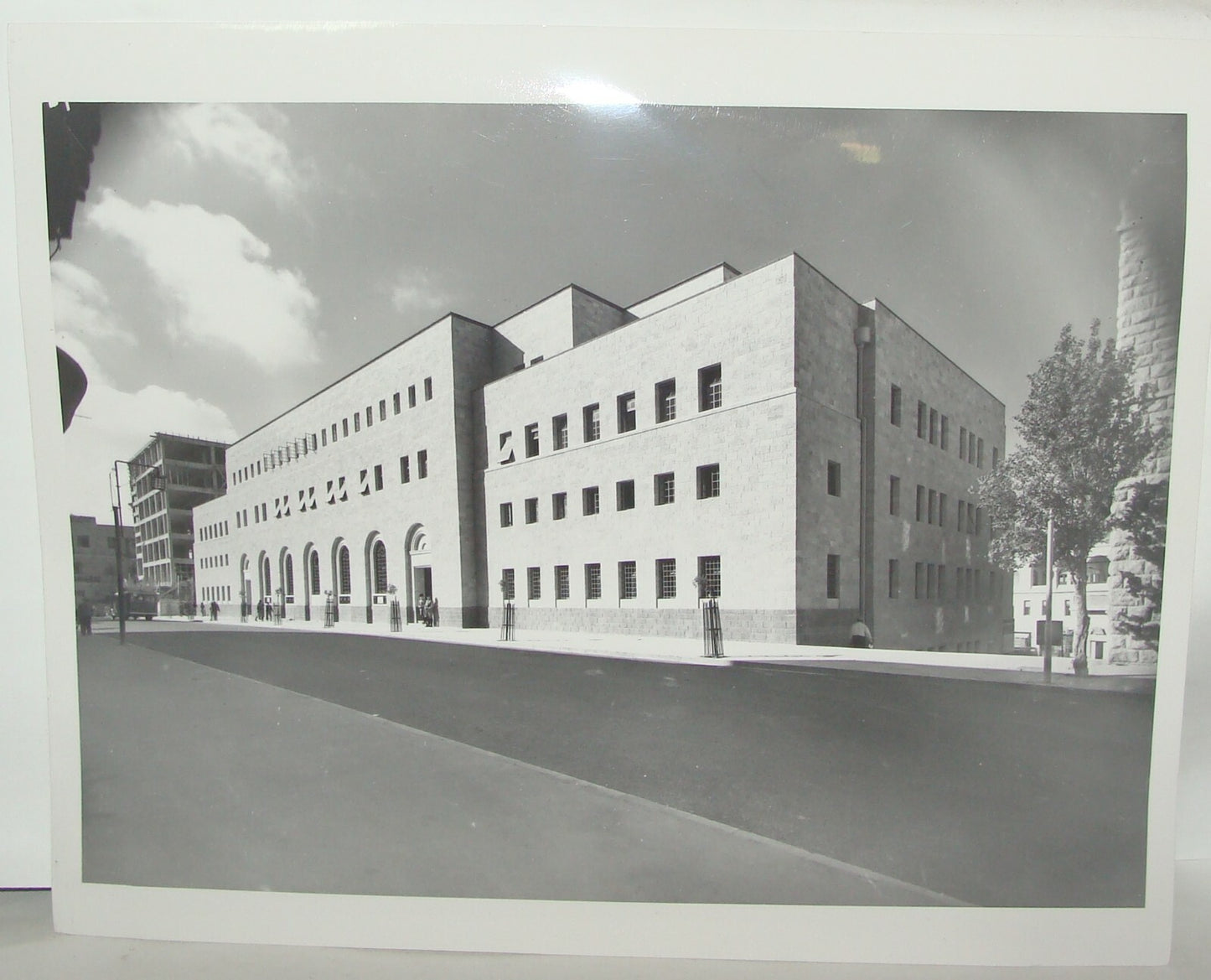 Photo Print Palestine Ad , 1938 British Israel Jerusalem New Post Office Jaffa