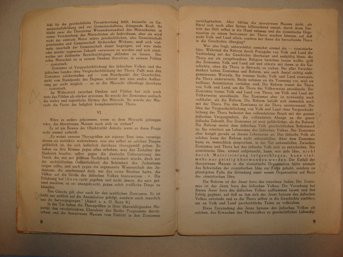 Germany Book Jewish RARE 1930 MIZRACHI Religious Zionism Palestine Agudat Israel