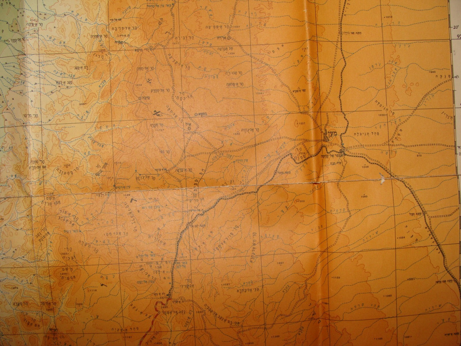 Jewish Judaica Israel Map 1951 South Eilat Negev Egypt