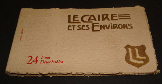 Vintage Egypt Cairo Le Caire Et Ses Environs Postcard Album Photo L.L