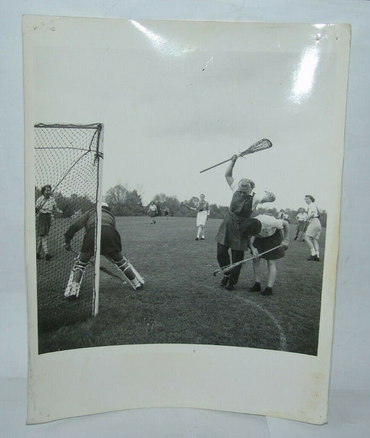 British Irish Women play American Lacrosse 1954 photo