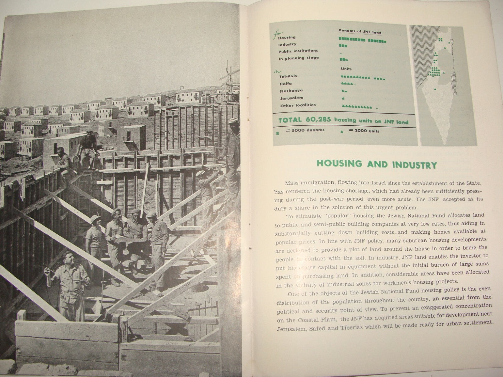 Booklet Jewish National Fund Judaica Israel Israeli 1954 Zionist JNF KKL Photos