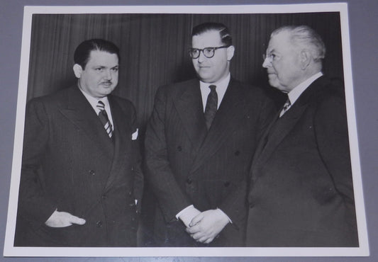Jewish Judaica Press Photo Abba Eban UN Israel Membership Vote 1949 USA & CUBA