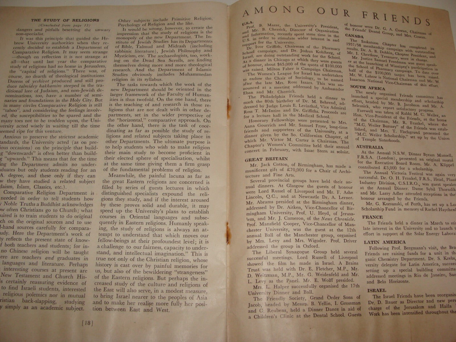 Booklet Jewish Israel Israeli Jerusalem Mount Scopus Hebrew University 1958