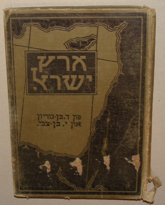 Book Jewish American Judaica NY 1918 Ben Gurion Yiddish Palestine Israel Zionist
