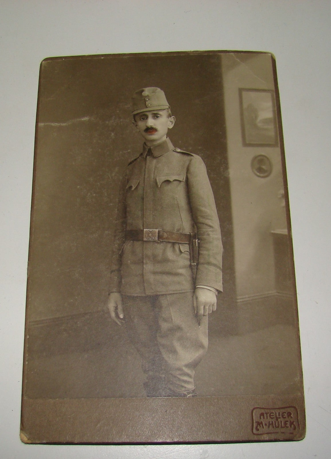 Jewish ? WW1 German Czech Austrian-Hungarian ? Army Military CDV Cabinet Photo