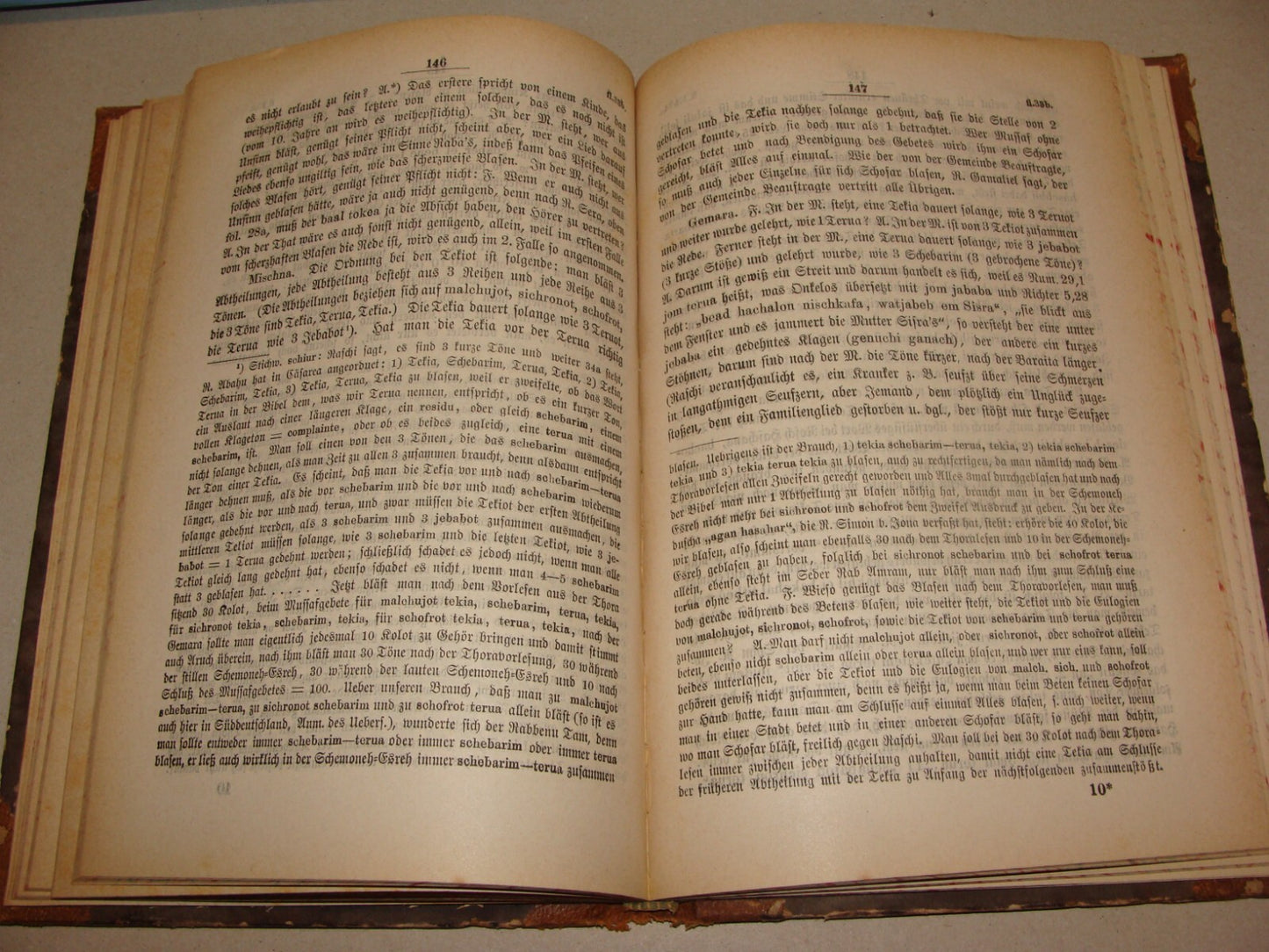 Germany Book Jewish Judaica 1886 German   Frankfurt Rabbi Rawicz ROSH HASHANAH