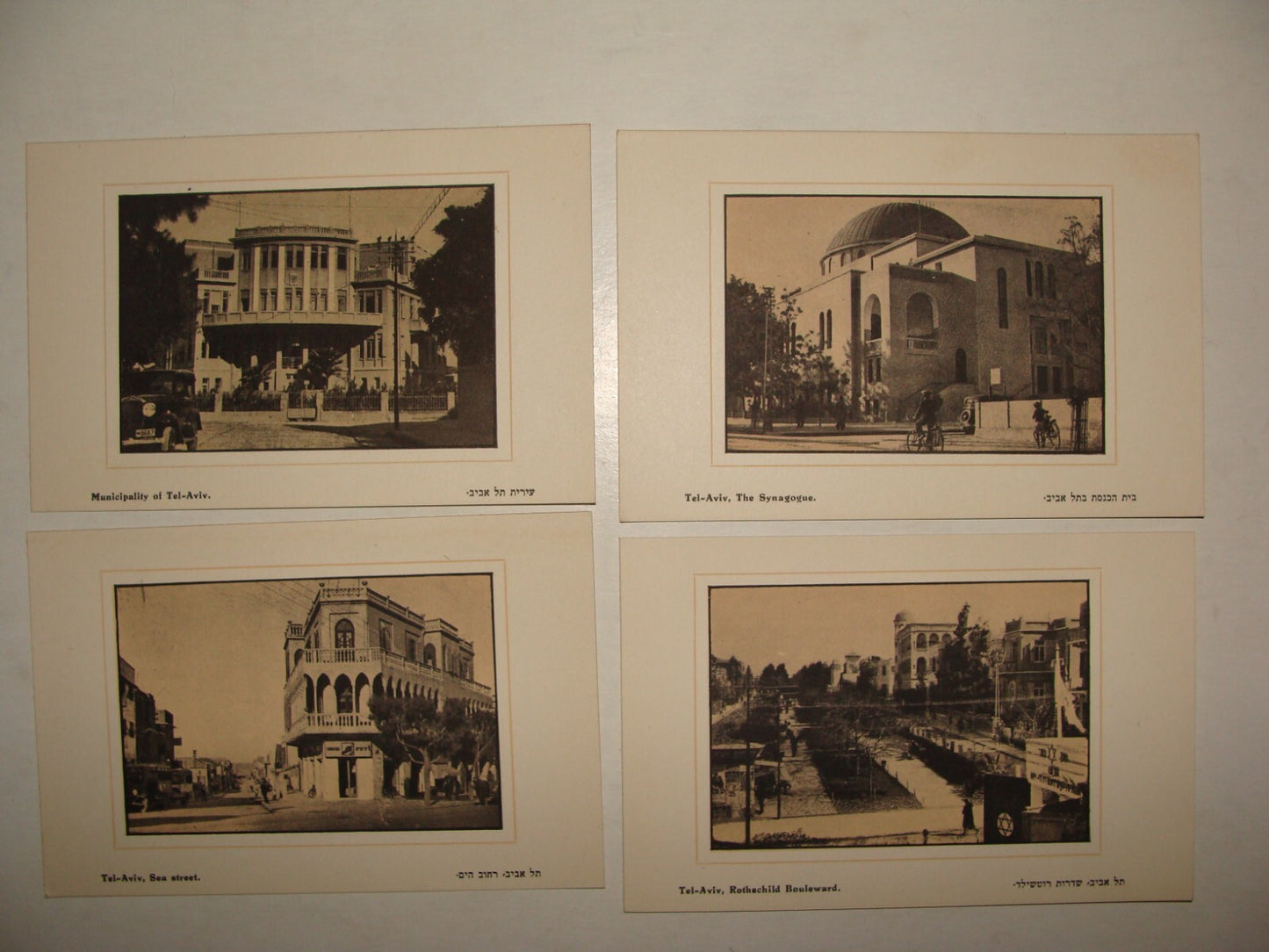 Photo Palestine Card Jewish Jewish 1930s Israel TEL AVIV Postcard x10 BEN DOV