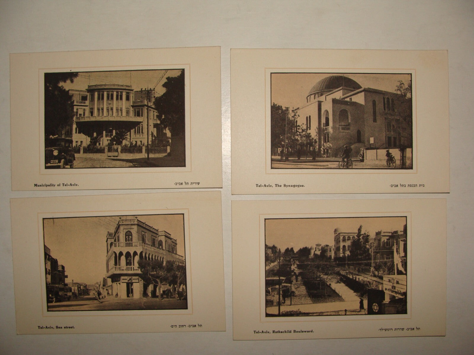 Photo Palestine Card Jewish Jewish 1930s Israel TEL AVIV Postcard x10 BEN DOV