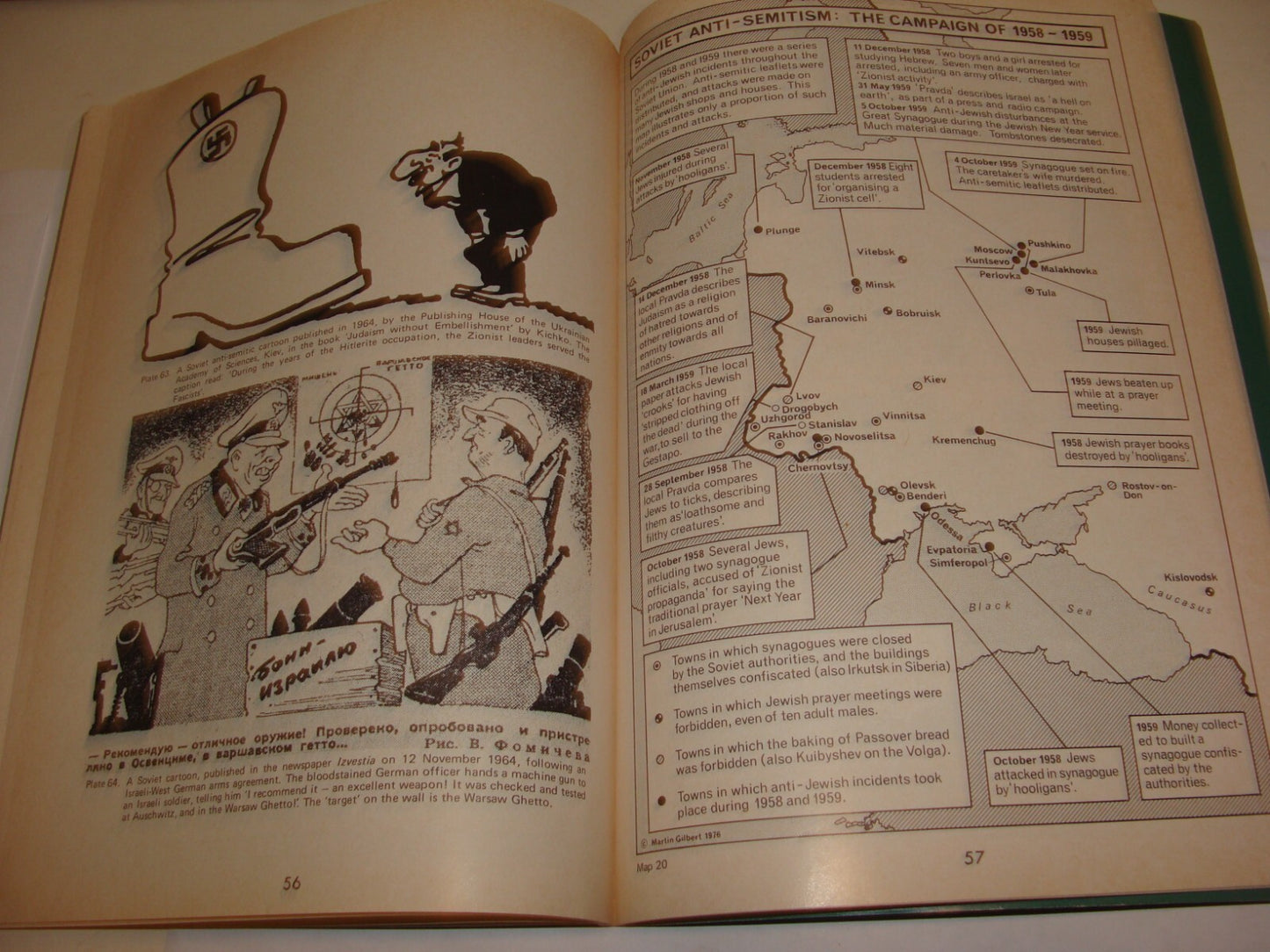 Book Jewish Judaica Soviet Russia Russian Jews History Map Photo Album