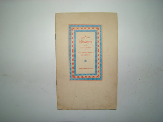 Indian Miniatures Maharaja Bikaner 1949 1st Book Arts Council Drawings India