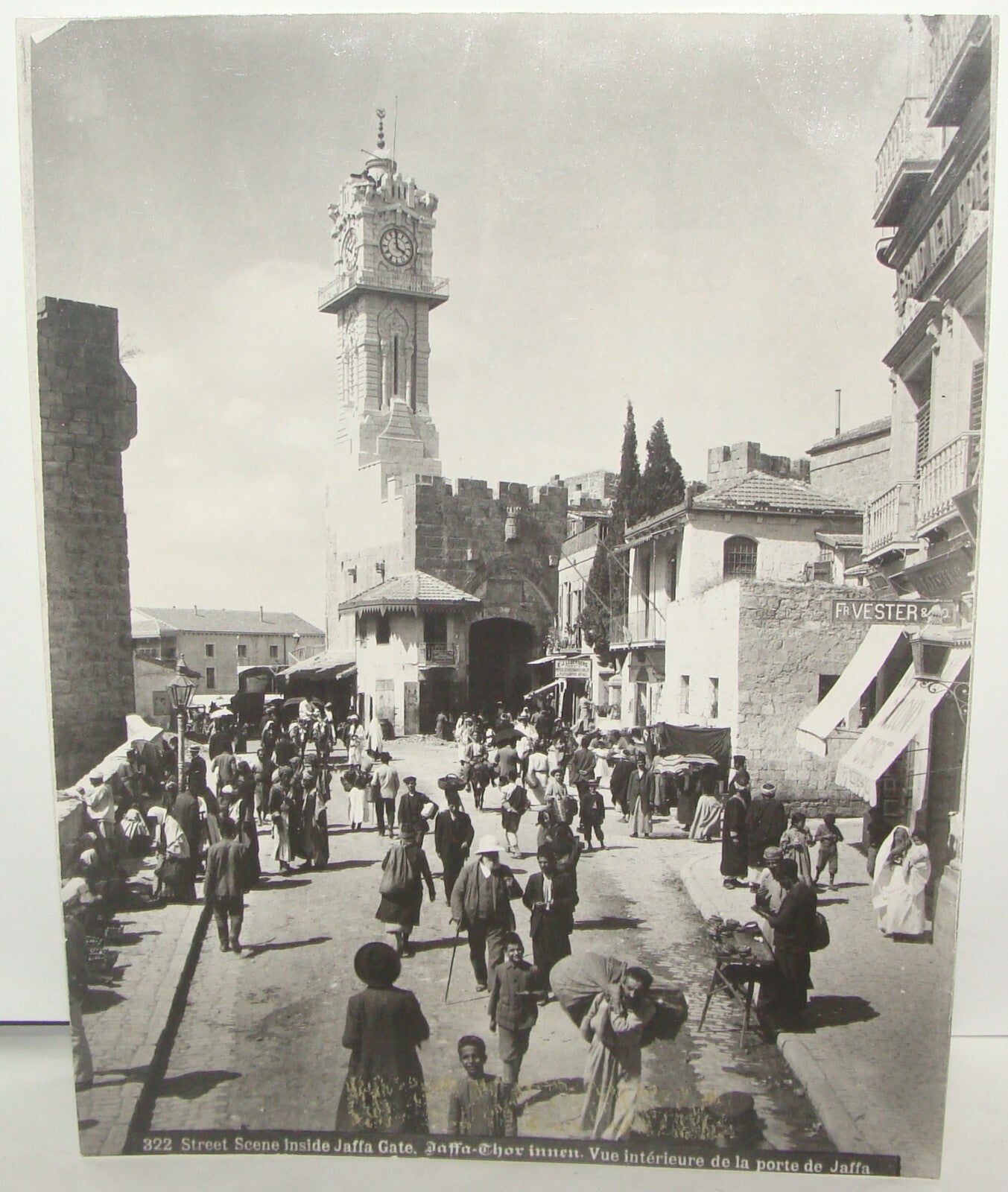 Photo Print Palestine 191? Israel Jerusalem Jaffa Gate American Colony