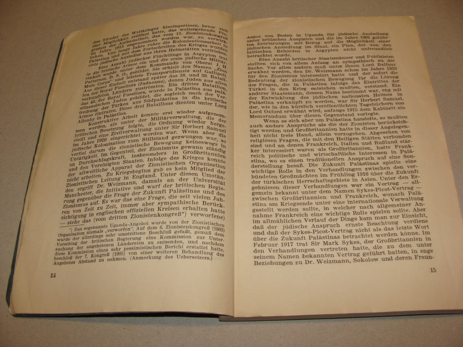 Report Palestine RARE 1928 London Joint Survey Commission German Jewish Zionist