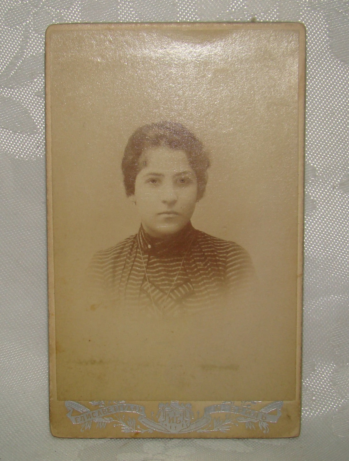 Photo Jewish Judaica Antique Soviet Russia Russian Odessa CDV Cabinet Writing