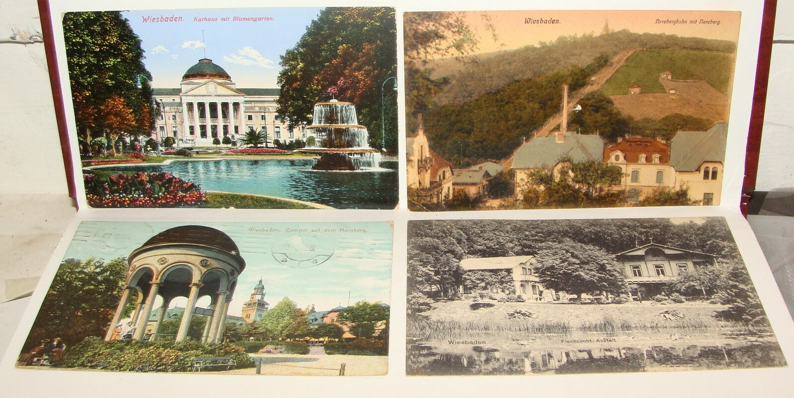 Germany 1900s   WIESBADEN Photo Postcard X4