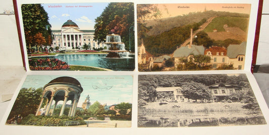 Germany 1900s   WIESBADEN Photo Postcard X4