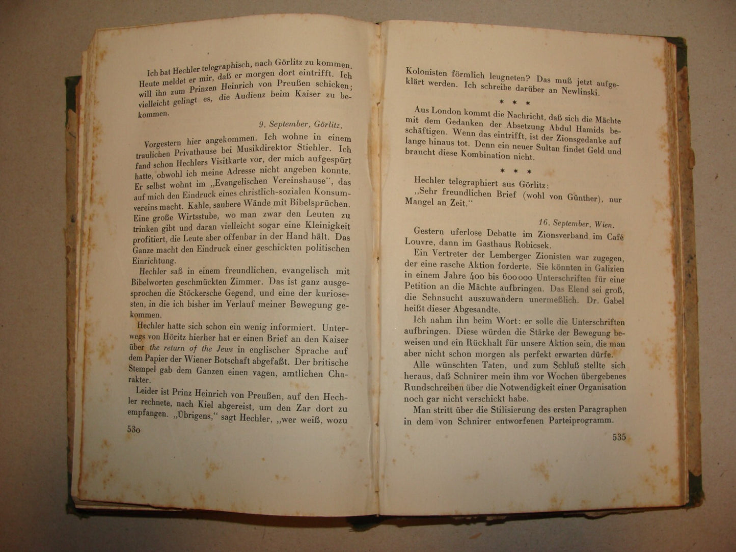 Germany Book Jewish Judaica 1922 German   HERZL History Zionism