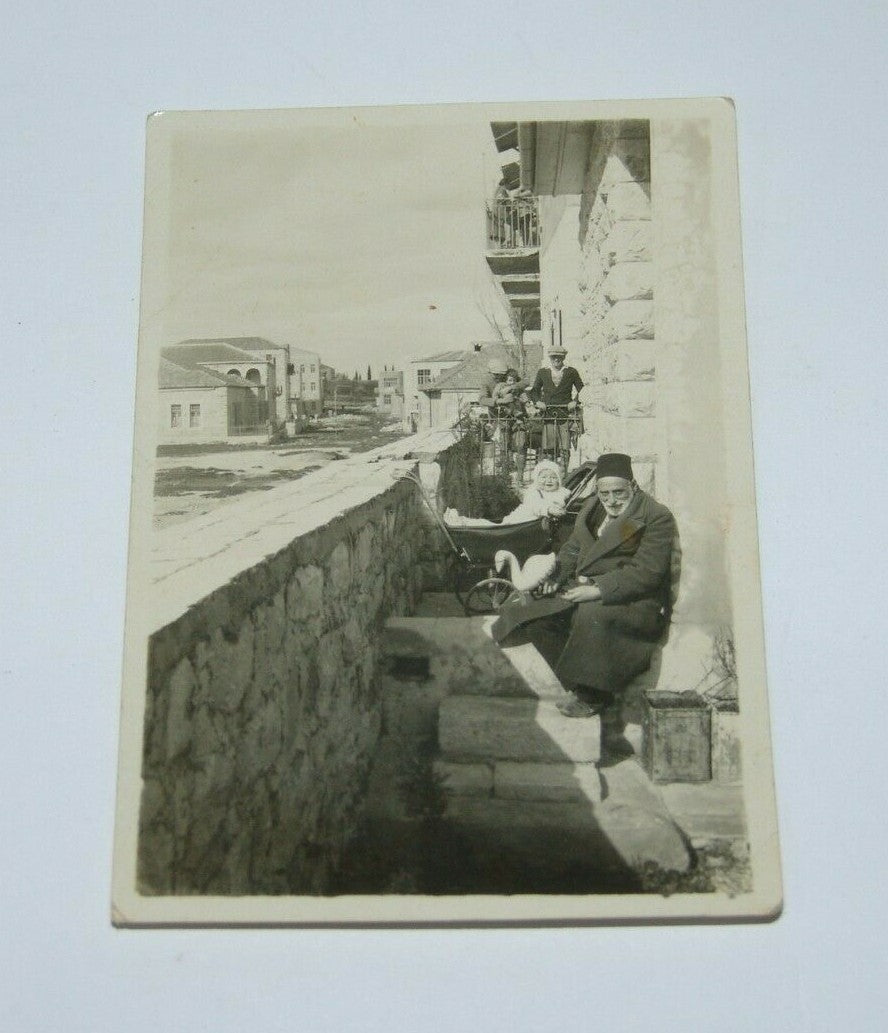Photo Jewish Judaica antique Jerusalem Nachlaot ? neighborhood