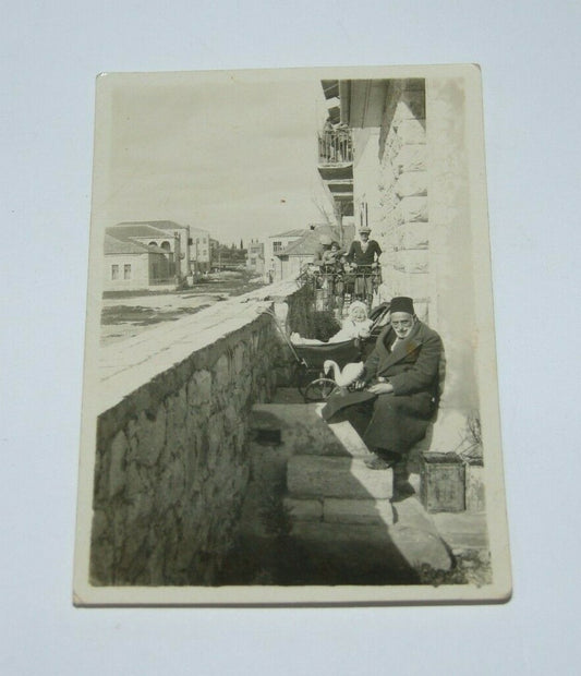 Photo Jewish Judaica antique Jerusalem Nachlaot ? neighborhood
