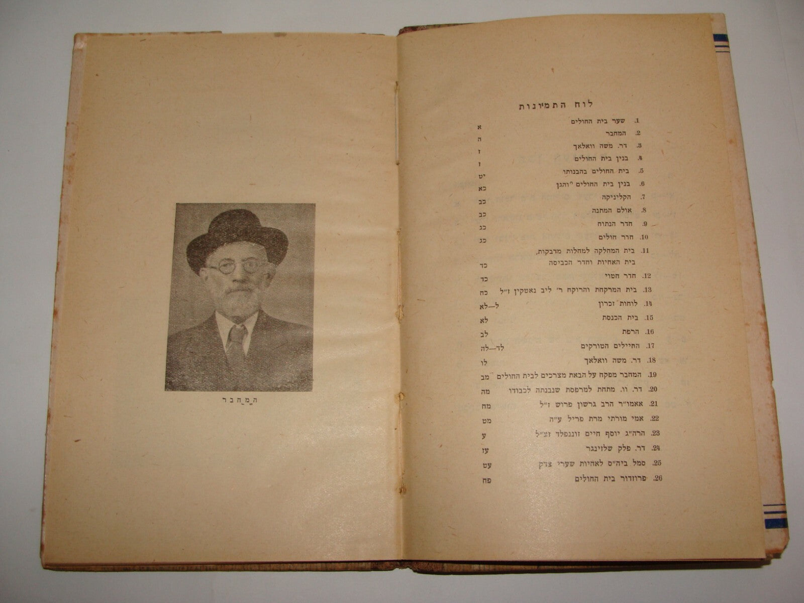 Book Jewish Judaica 1952 Israel Jerusalem Hebrew Shaare Zedek Hospital History