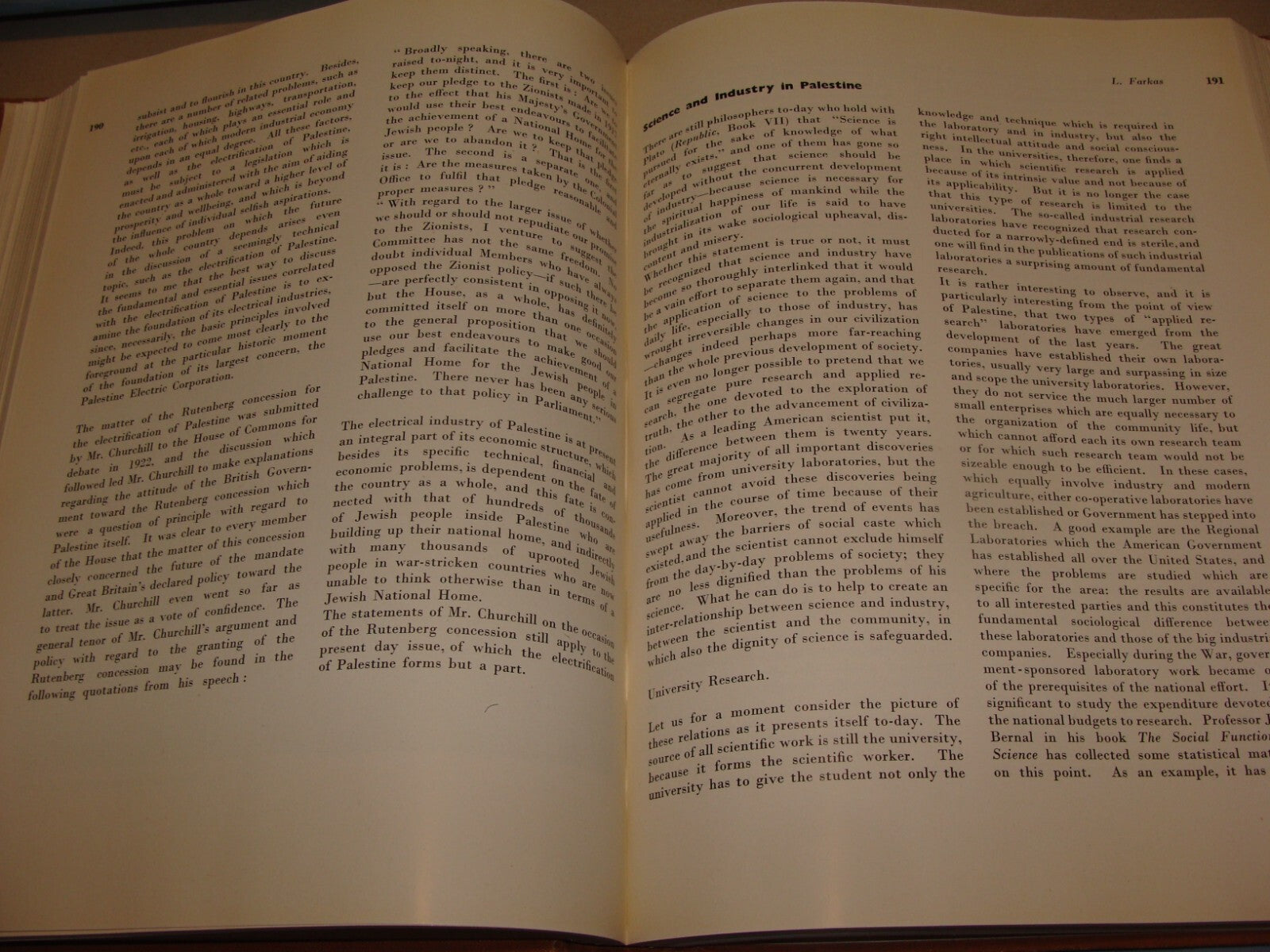 Book Jewish 1946 PALESTINE ECONOMIC FUTURE Book Israel Zionist London Zionism