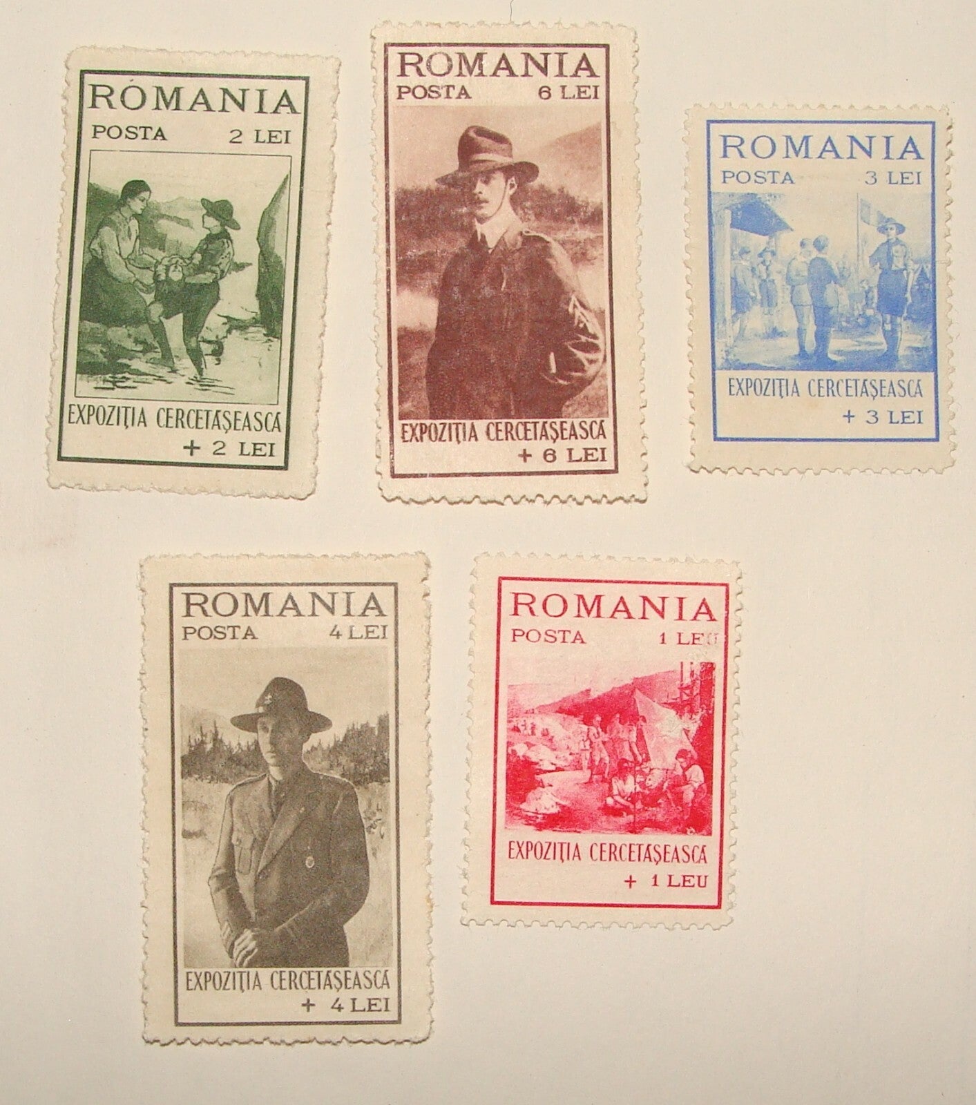 ROMANIA Scott B26-B30