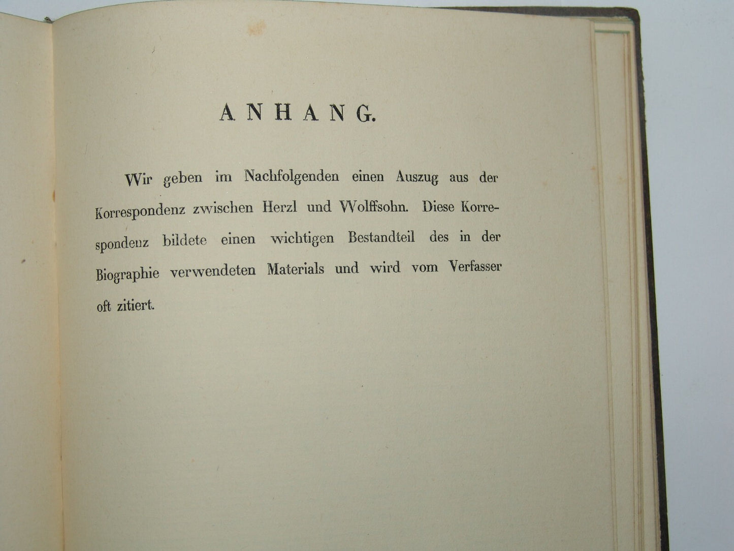 Book Jewish Judaica 1921 David Wolffsohn Herzl Zionism Zionist Congress German