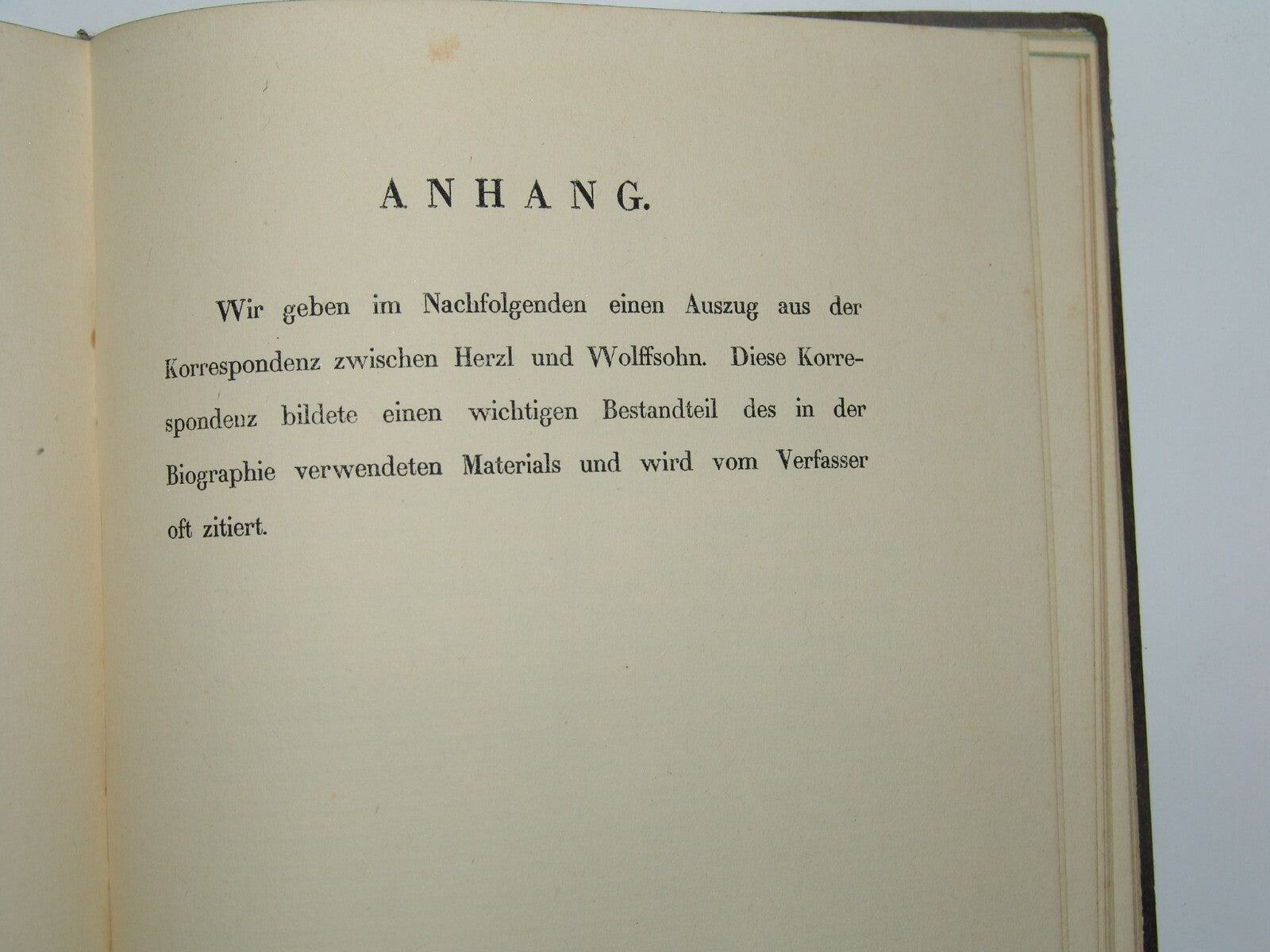 Book Jewish Judaica 1921 David Wolffsohn Herzl Zionism Zionist Congress German