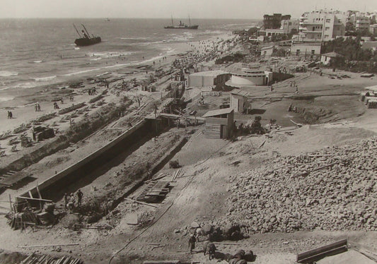Photo Print, 1940 Palestine Israel TEL AVIV Beach Jewish Judaica KALTER