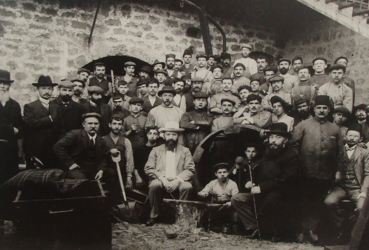 Photo Print, 1907 Zionist David Wolfsohn Jewish Judaica Palestine Jaffa Factory