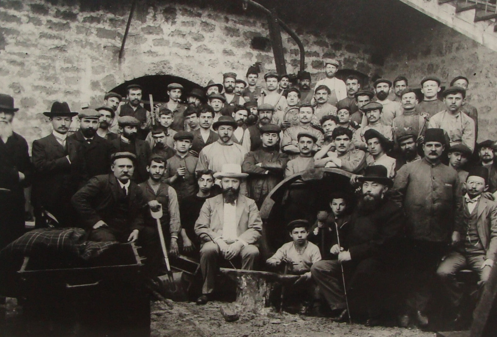 Photo Print, 1907 Zionist David Wolfsohn Jewish Judaica Palestine Jaffa Factory