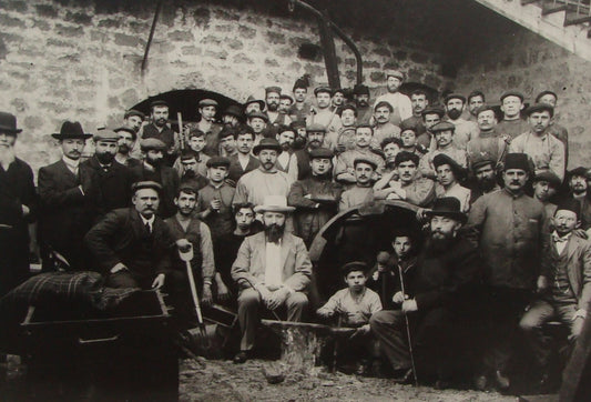 Photo Print, 1907 Zionist David Wolfsohn Jewish Judaica Palestine Jaffa Factory