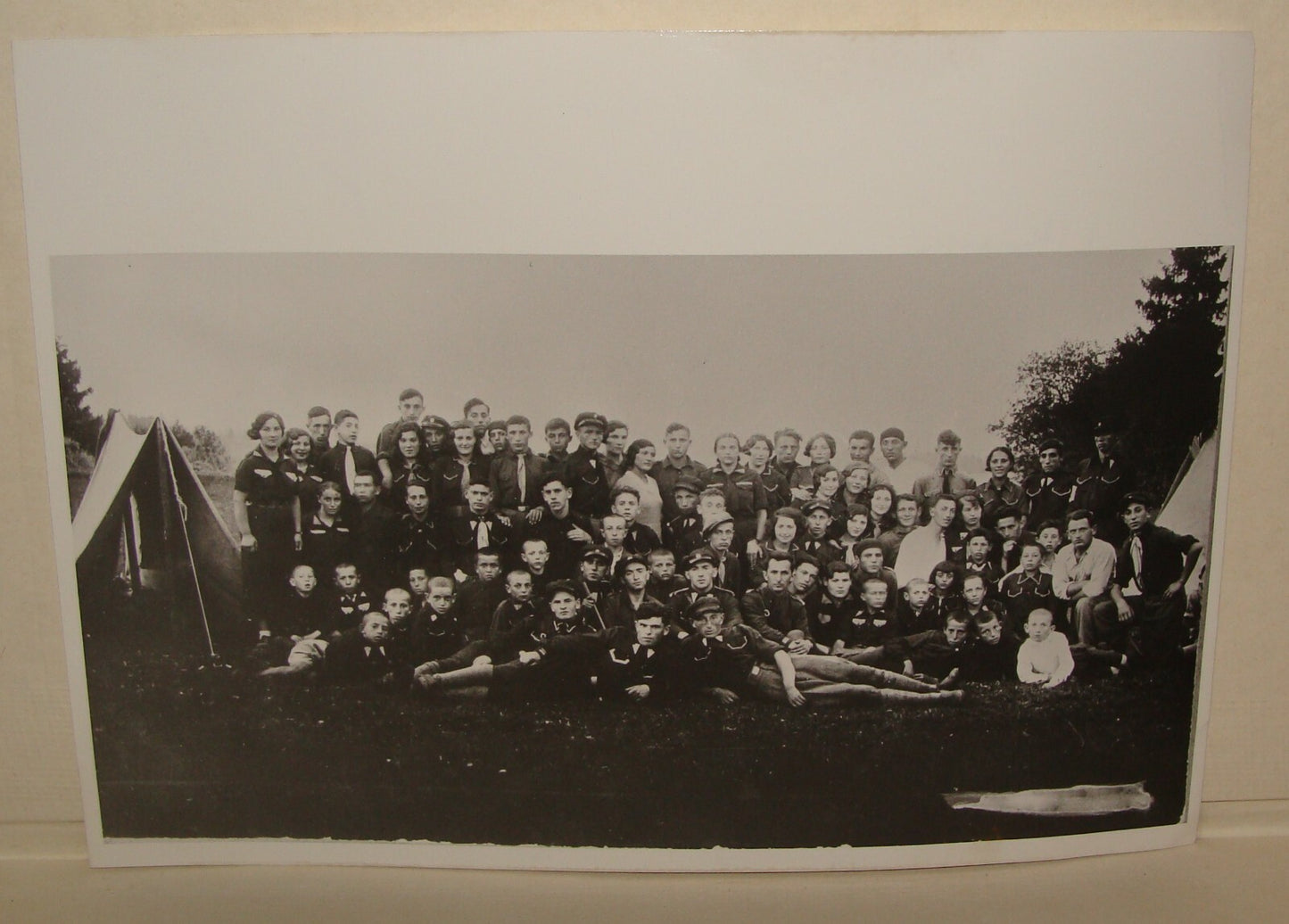 Photo Print, 1937 Lithuania Youth Movement Zionist Jews Jewish Judaica