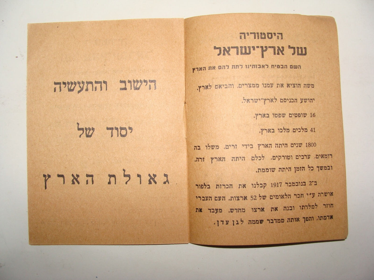 Ad Palestine Jewish Hebrew Israel ALEH Company Zionist Factory Industry Brochure