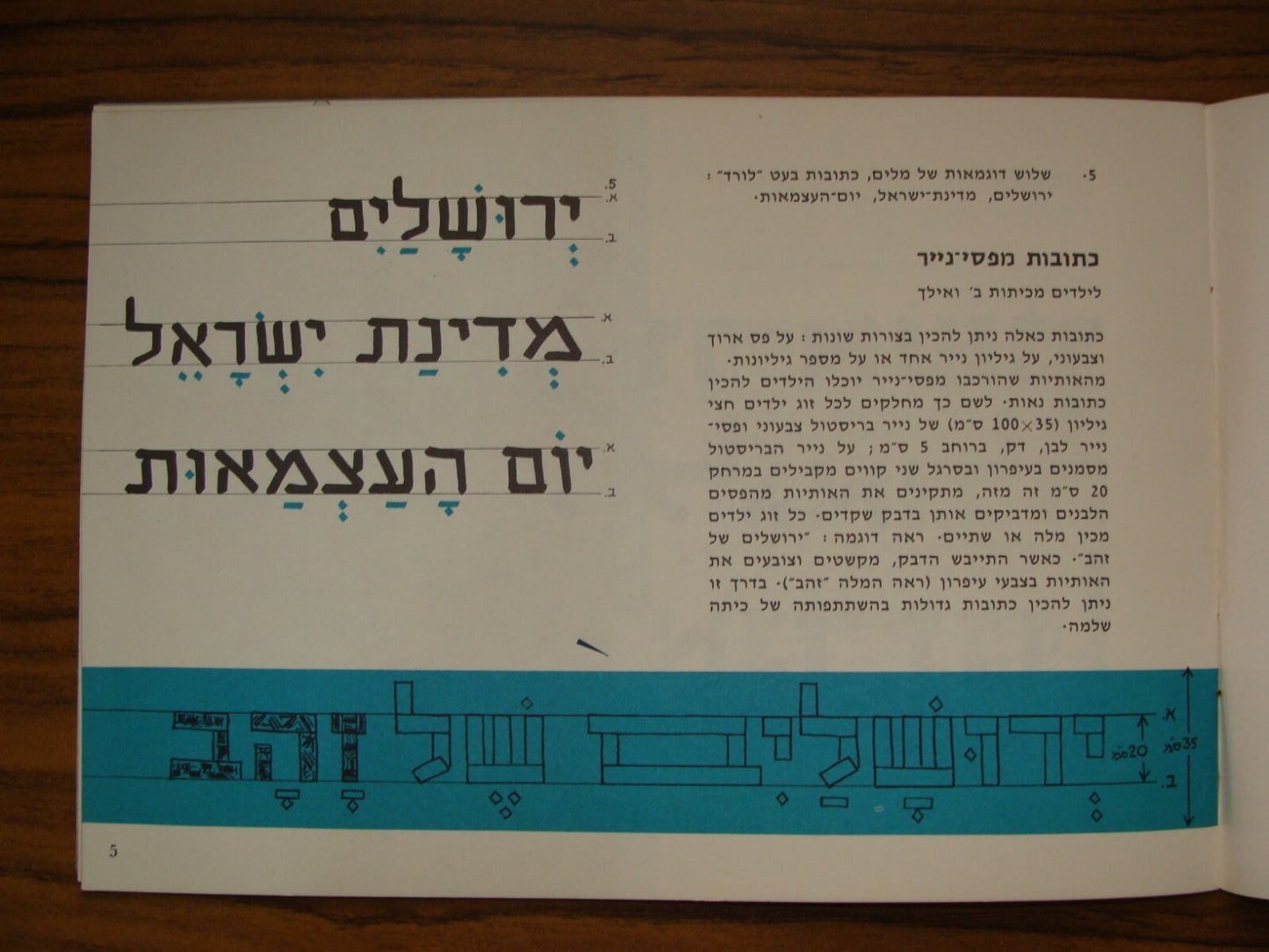 Booklet Jewish judaica 1968 Israeli Israel Hebrew independence day school kids