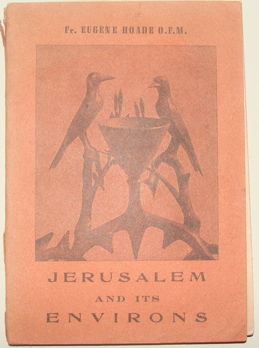 Book Jewish Judaica 1966 Jerusalem And Its Environs Map Photos Eugene Hoade