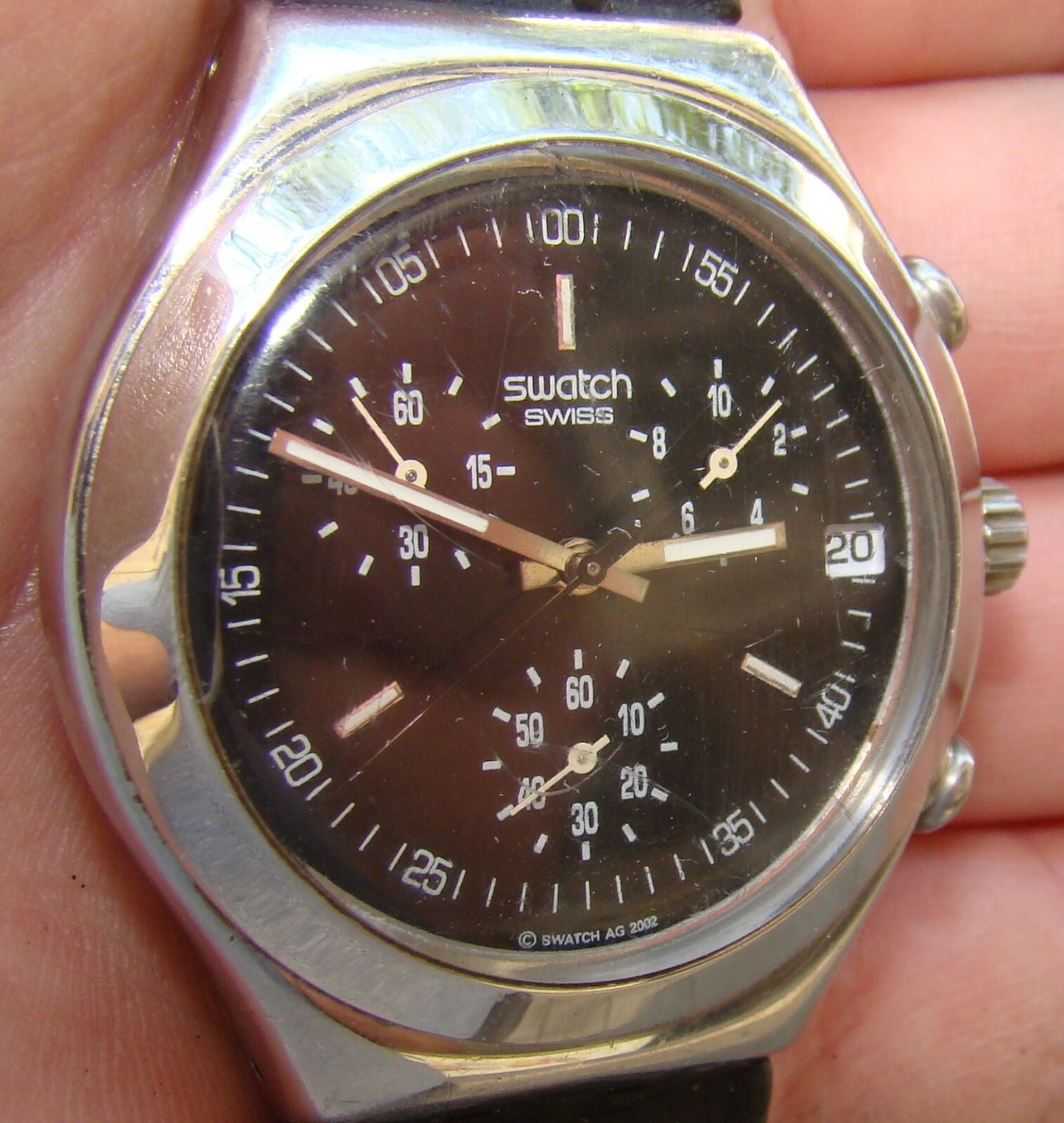 Swiss Made Mens SWATCH IRONY Four (4) Jewels AG 2002 Working