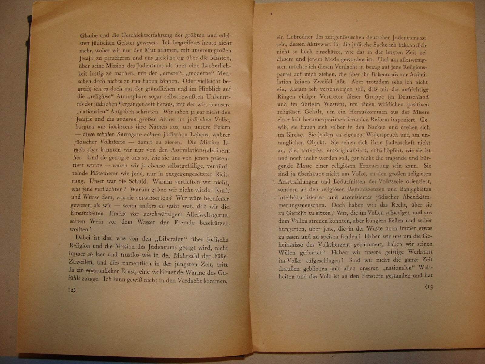 Germany Book Jewish Judaica 1920 German   Nathan Birnbaum Philosophy Zionism
