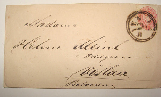 1850s ? Austria Wien Stamp Cover Kreuzer Voslau