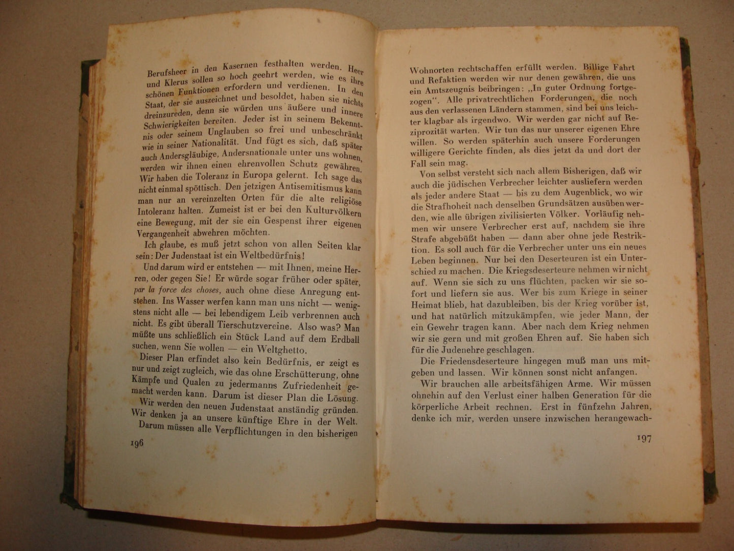 Germany Book Jewish Judaica 1922 German   HERZL History Zionism