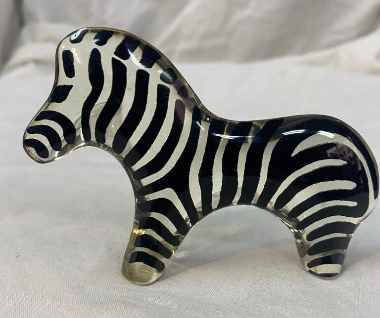 Abraham Palatnik Zebra Lucite Acrylic Figure Sculpture Brazil Art