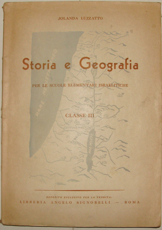 Jewish Judaica Italy Rome Jolanda Luzzatto Histroy Geography Palestine Israel