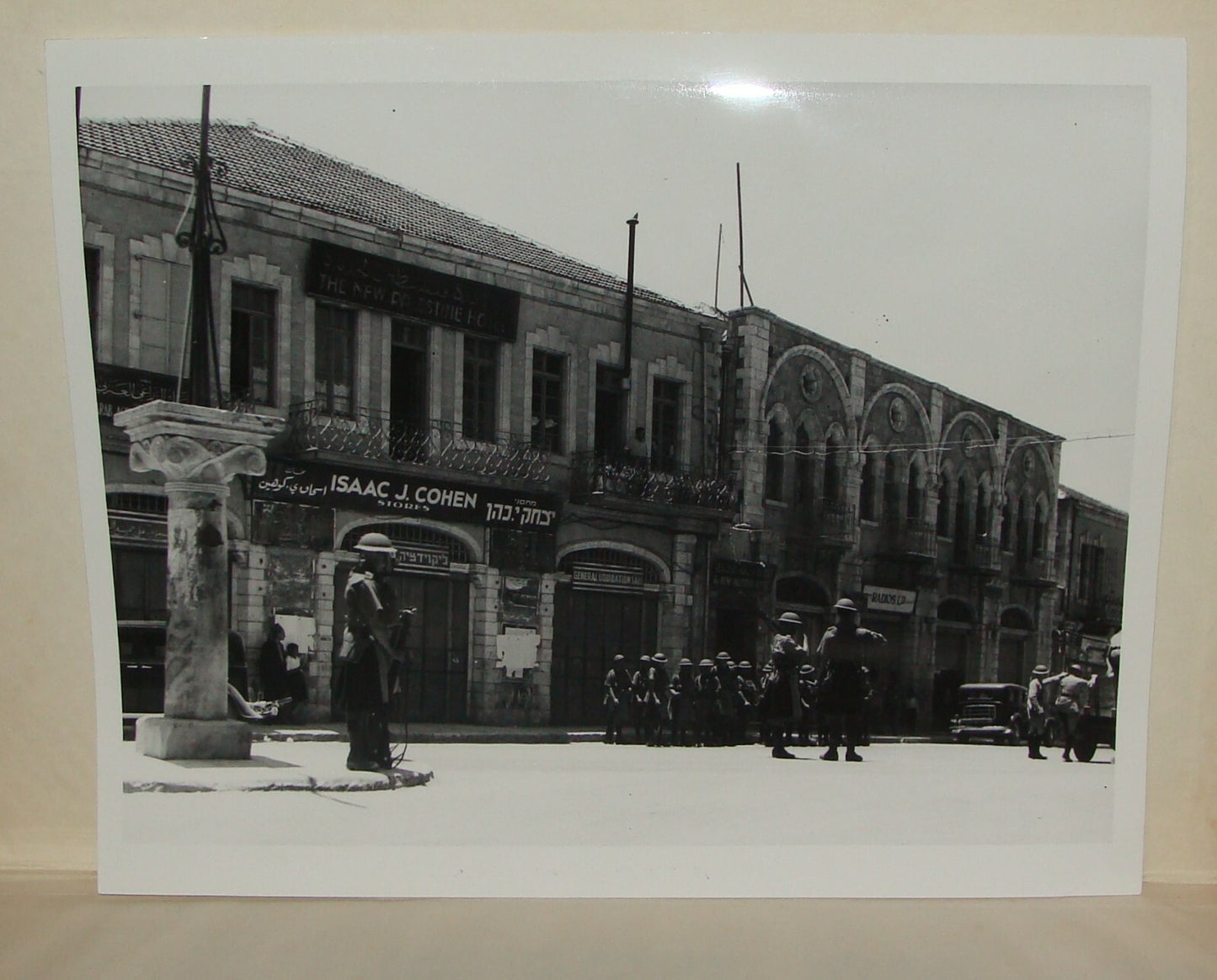 Photo Print Palestine MATSON 1936 Arab Riot Israel Jerusalem Mamila Hotel Police