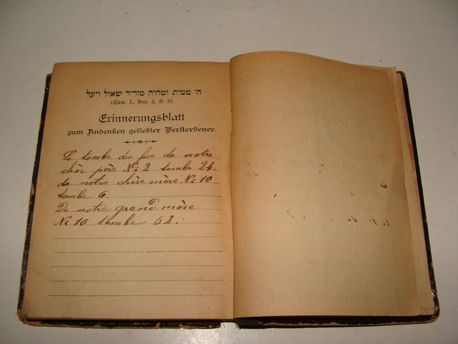 Book Jewish Judaica Antique 1892 Austria Vienna Wien Prayer Hebrew German