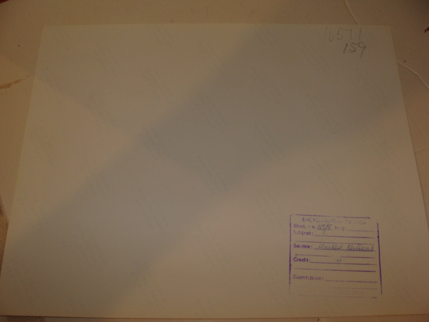 Photo Print Israel Map Independence War Arab Legion William Riley Ceasefire 1948