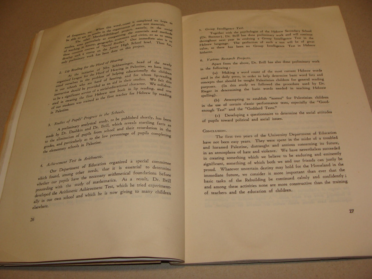 Bulletin Palestine Jewish Judaica 1938 Israel Jerusalem Hebrew University