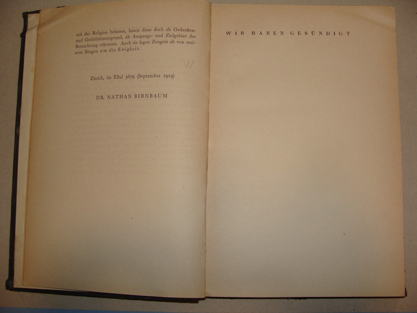 Germany Book Jewish Judaica 1920 German   Nathan Birnbaum Philosophy Zionism