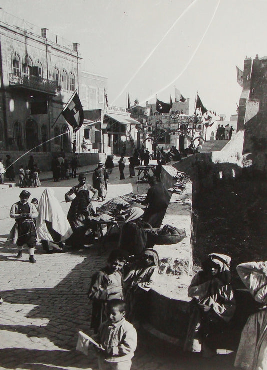 Photo Print Palestine Ad MATSON , c.1898 Ottoman Israel JERUSALEM Road To Zion